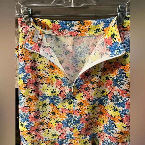 Loft size 2 ruffled floral skirt - Picture 4 of 8